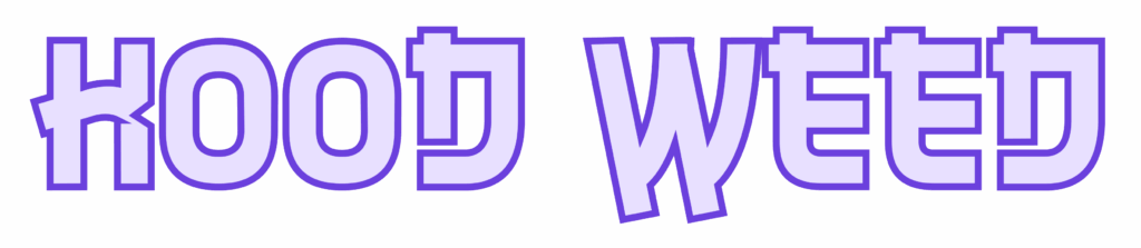 Logo Kood Weed - purple name